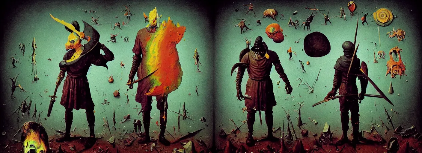 Image similar to full - body portrait surreal colorful clay fighting dark souls rpg character concept art anatomy, action pose, very coherent and colorful high contrast masterpiece by norman rockwell franz sedlacek hieronymus bosch dean ellis simon stalenhag rene magritte gediminas pranckevicius, dark shadows, sunny day, hard lighting, reference sheet white! background