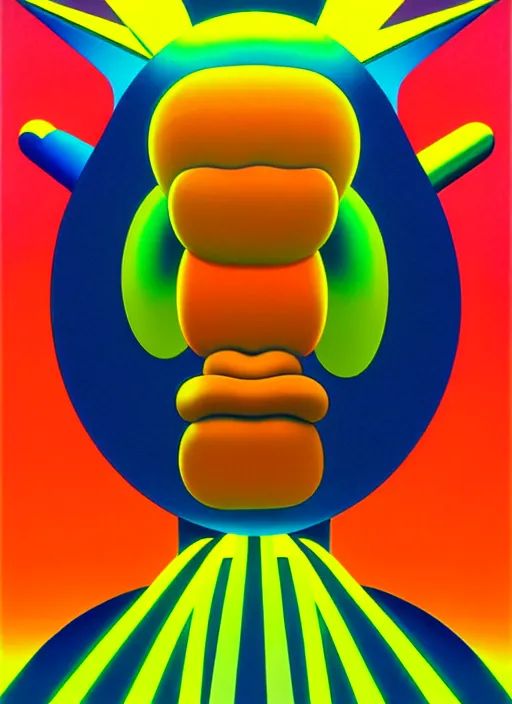 Image similar to greed by shusei nagaoka, kaws, david rudnick, airbrush on canvas, pastell colours, cell shaded, 8 k