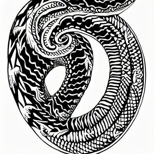 Snake Sword Tattoo Design - Etsy