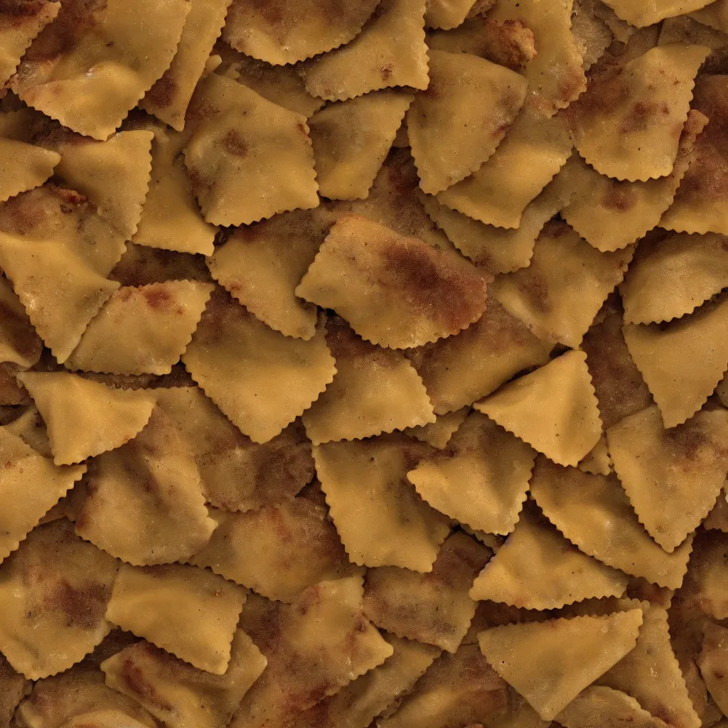 Prompt: ravioli texture, 4k