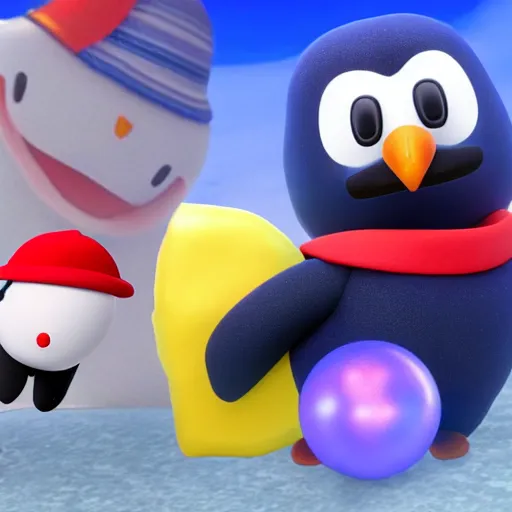 Image similar to Pingu character reveal for Super Smash bros ultimate