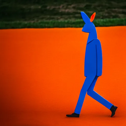 Prompt: film still a walking carrot, leica sl 2 5 0 mm, vivid color, high quality, high textured, real life