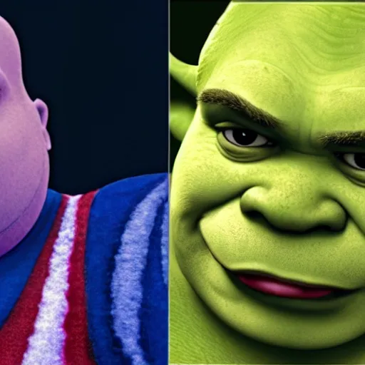 Image similar to shrek as the presiddent of the united states