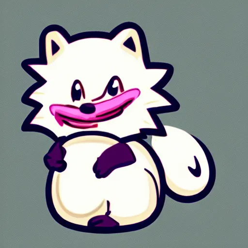 Image similar to twitch emote of a cute hedgehog, adorable, cute