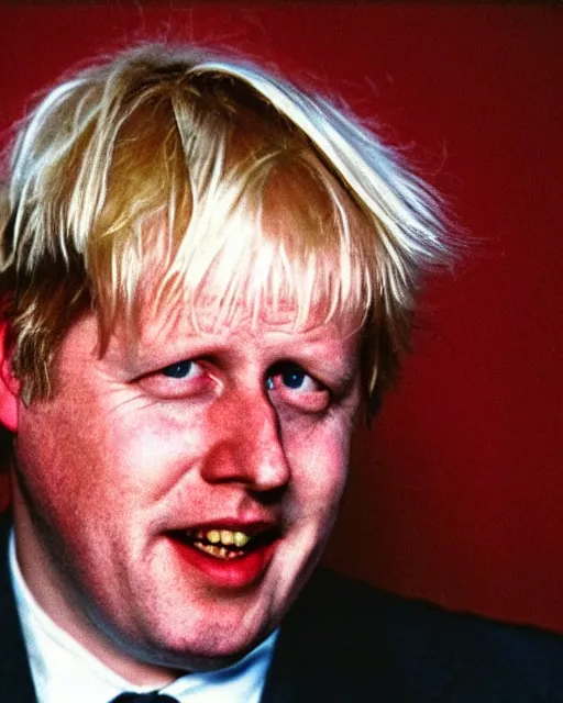 Prompt: a 1 9 9 0 s portrait of boris johnson