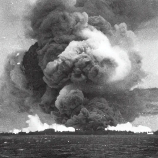 Image similar to ww 2 explosion, photography