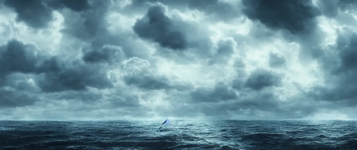 Prompt: ocean monster cloudy dramatic lighting cinematic establishing shot extremely high detail foto realistic cinematic lighting post processed