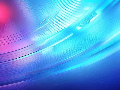 Image similar to hd wallpaper for desktop computers, abstract painting, deep blue color scheme, futuresynth design, glowing, 4 k