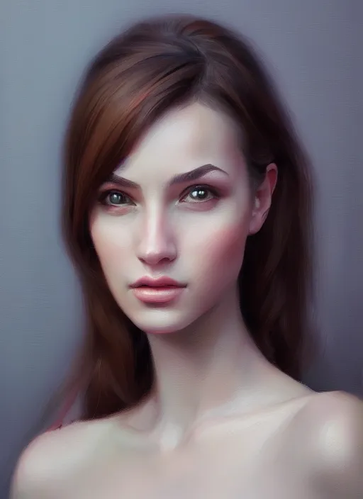 portrait of a gorgeous young woman in the style of | Stable Diffusion ...