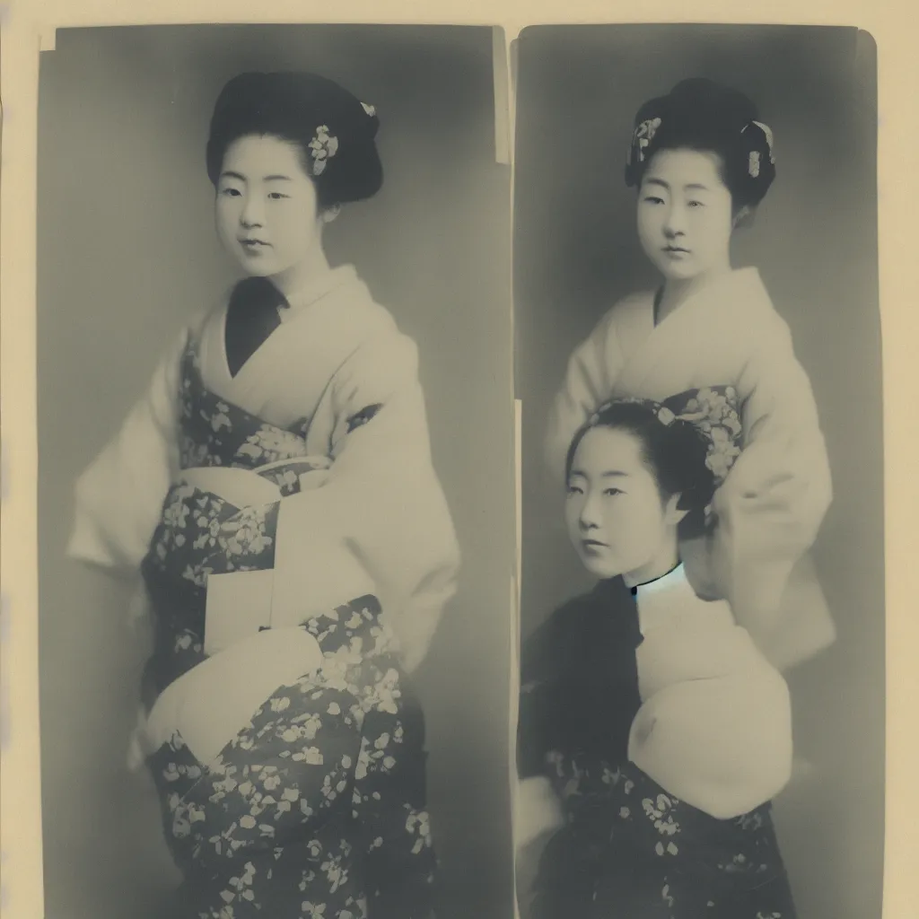 Image similar to Portrait Photograph of a Japanese Geisha Kodak X-Ray Film