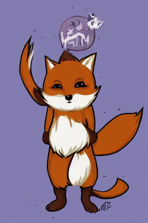 Image similar to a cute medieval anthropomorphic fox with a fluffy tail, comic art, trending on furaffinity, cartoon, kawaii, backlighting, furry art!!!, cool shading, concept art