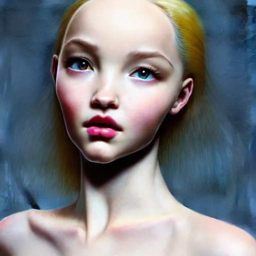 Image similar to stunningly beautiful woman who is a mix of dove cameron and madison beer, otto dix, junji ito, hr ginger, jan svankmeyer, beksinski, claymation, hyperrealistic, aesthetic, masterpiece