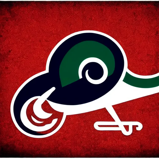 Prompt: snail in the style of NFL logo, epic, imposing, strong, bold