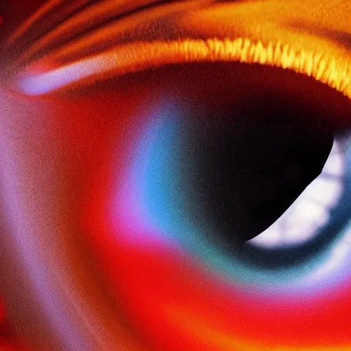 Image similar to extreme close - up shot of a tear in the fabric of time. imax, 7 0 mm. digital live - action. concept art. dramatic lighting. spin ( novel ). neo - noir science fiction. skittles.