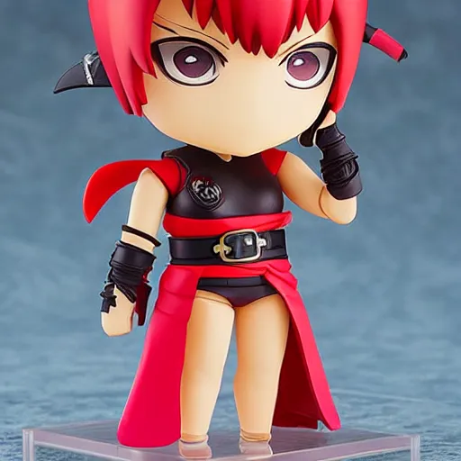 Image similar to seductive, cute young ninja, nendroid, stephen bliss style