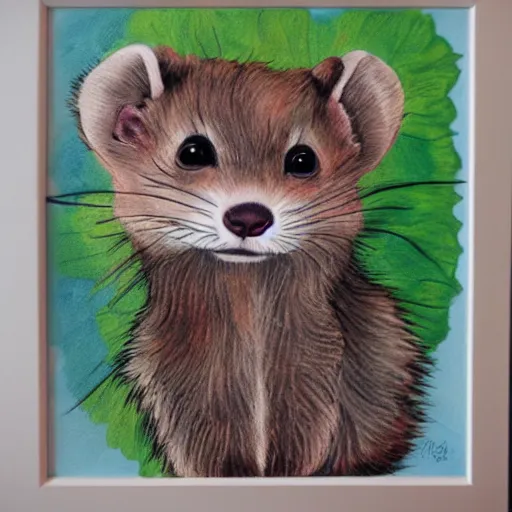 Prompt: Furry ferret art