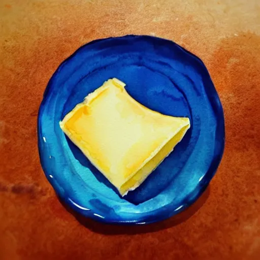 Prompt: cheese, watercolor food illustration, instagram # foodillustration