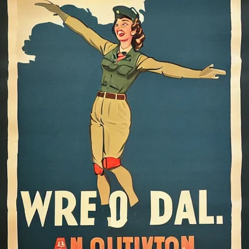 Image similar to inspirational WW2 propaganda poster