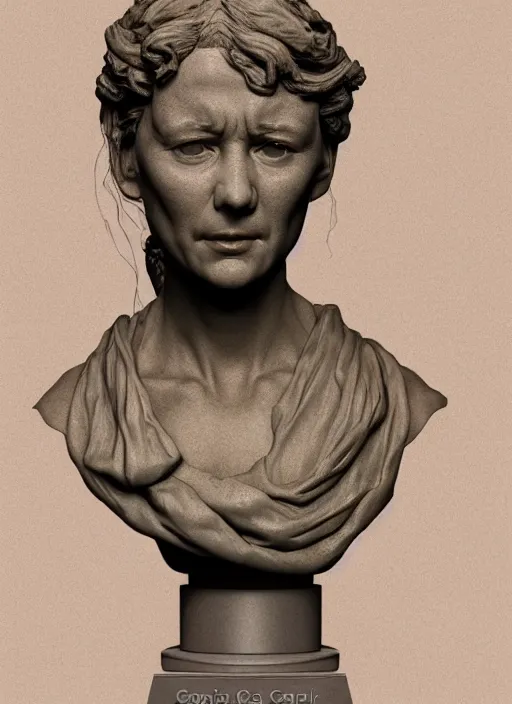 Prompt: 3D resin miniature sculpture by Jean-Baptiste Carpeaux and Donatello, woman, prefect symmetrical face, academic art, realistic, 8K, Introduction factory photo, Product Introduction Photo, Hyperrealism. Subsurface scattering, raytracing, Octane Render, Zbrush, simple background