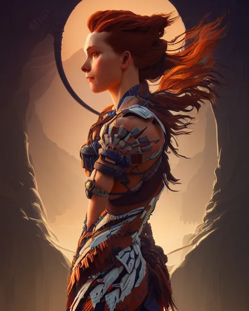 Image similar to symmetry!! portrait of a horizon zero dawn machine, machine face, intricate, elegant, highly detailed, digital painting, artstation, concept art, smooth, sharp focus, illustration, art by artgerm and greg rutkowski and alphonse mucha, 8 k