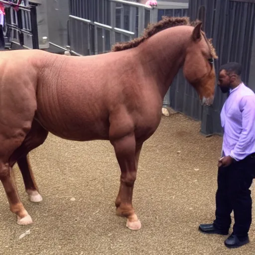 Image similar to centaur as kanye with horsebody, kanye horse, kanye centaur, centaur