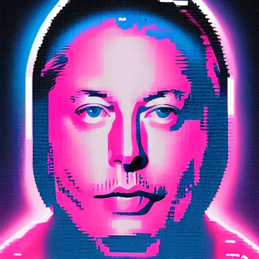 Prompt: vector elon musk in hoodie, portrait, vaporwave, synthwave, neon, vector graphics, cinematic, volumetric lighting, f 8 aperture, cinematic eastman 5 3 8 4 film, photorealistic