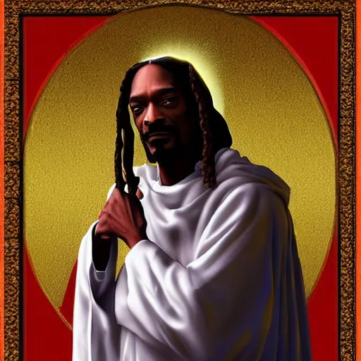 Prompt: snoop dogg as jesus christ photorealistic