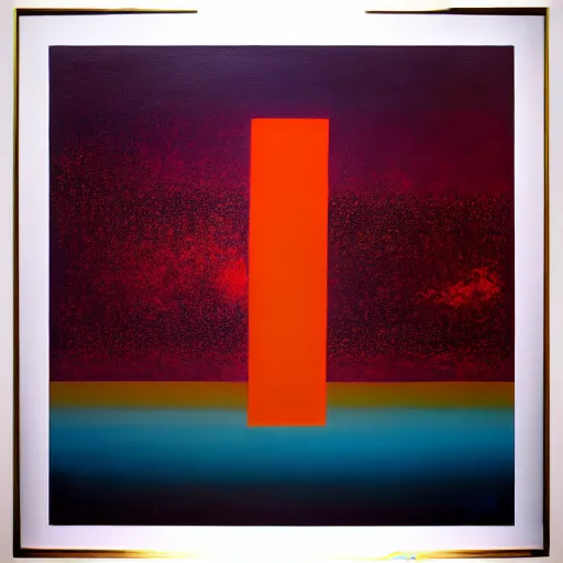 Prompt: Everywhere at the End of Time, Ivan Seal abstract painting, album art