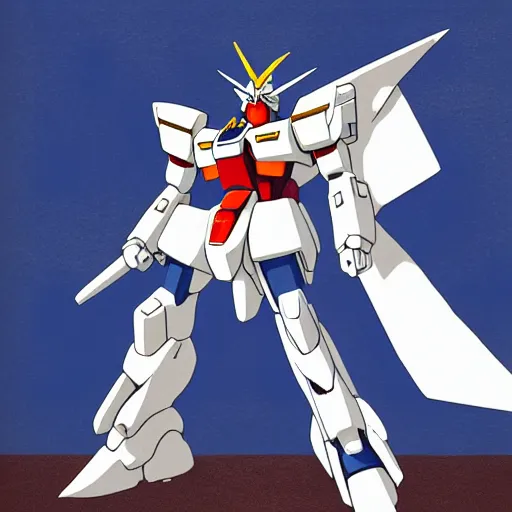 Prompt: a gundam by Fujita Goro