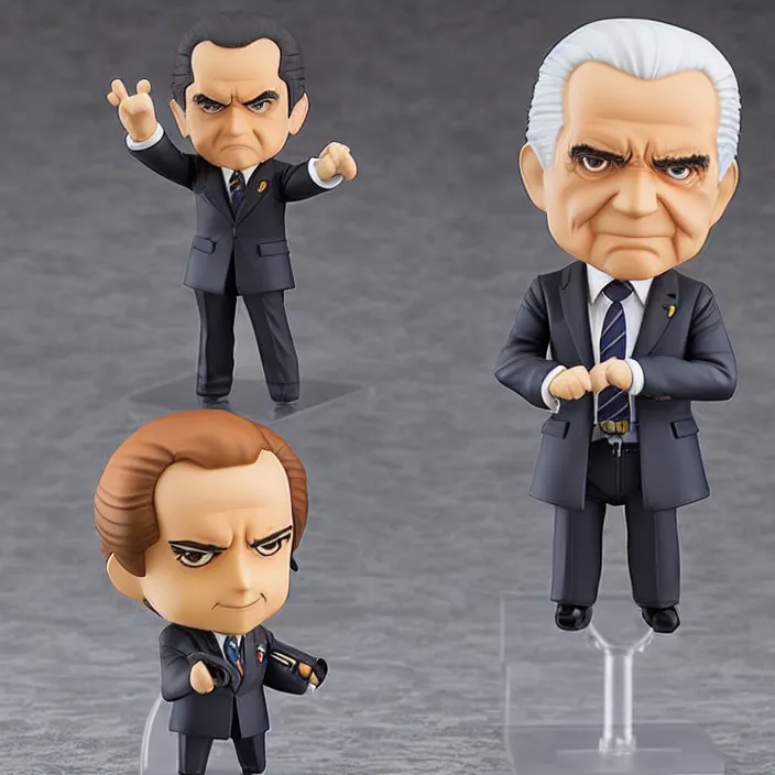 Image similar to richard nixon, an anime nendoroid of richard nixon, figurine, detailed product photo