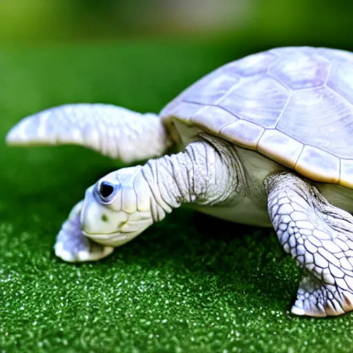 Image similar to A turtle with white wings instead od it's legs, realistic, close up, 8k, ultra high detail.