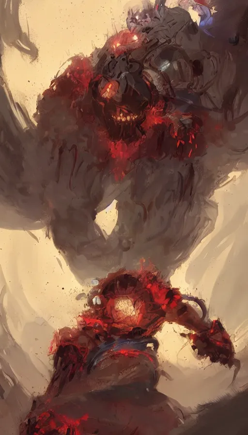 Image similar to rage, by disney concept artists