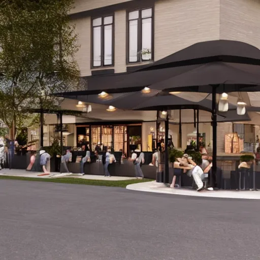 Image similar to face of Restaurant rendering