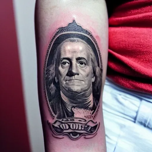 Image similar to money tattoo