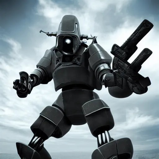 Image similar to anthropomorphic futuristic war robot - fighter killing a man - photographer, full body, clean background, photorealistic, detailed,