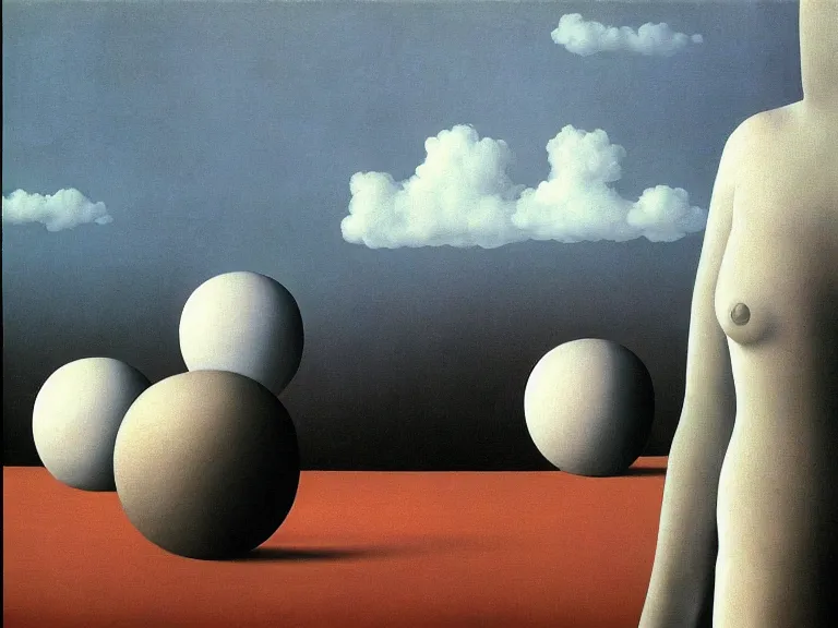 Image similar to persistance of memory, painting by rene magritte, high detail, high resolution