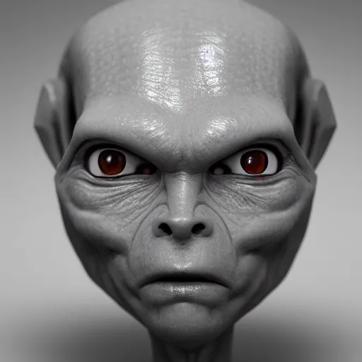 Image similar to beautiful photography of a grey alien, photorealistic, Canon eos M50, 50mm, cinematic, trending on Artstation