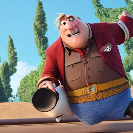 Image similar to gerard depardieu as a pixar disney character from up 2 0 0 9 unreal engine octane render 3 d render photorealistic