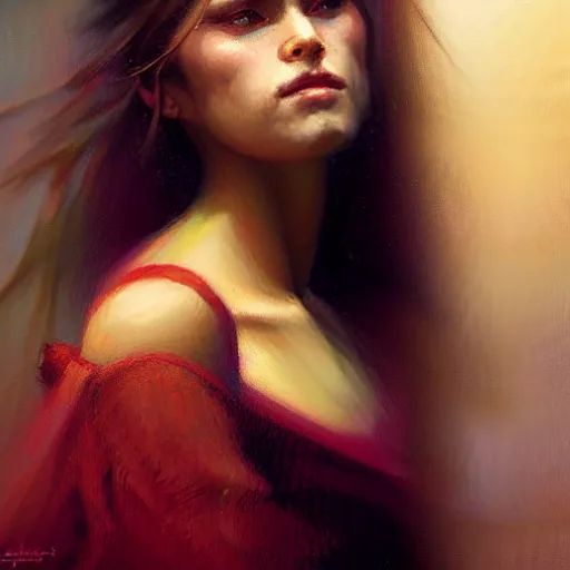 Image similar to a half body portrait of a good - lookiung girl,, high detail, cleary see face, by gaston bussiere, bayard wu, greg rutkowski, odd nerdrum, maxim verehin, dan dos santos, masterpiece, sharp focus, cinematic lightning - h 7 6 8