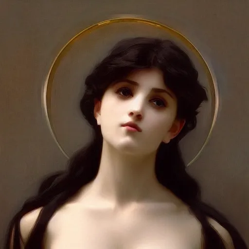 Prompt: a beautiful portrait of a goddess of destruction by william - adolphe bouguereau trending on artstation