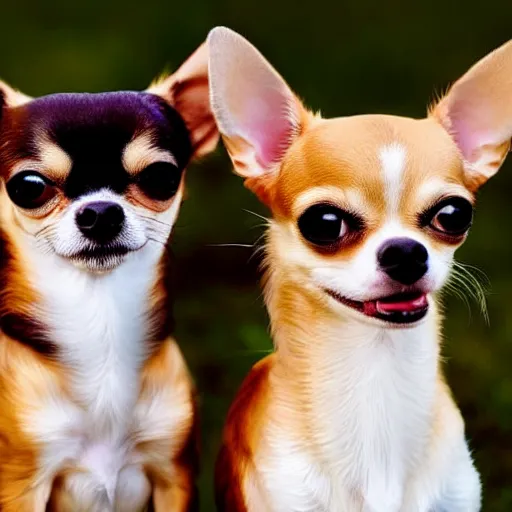 Prompt: chihuahua family picture hd, 4 k, highly detailed