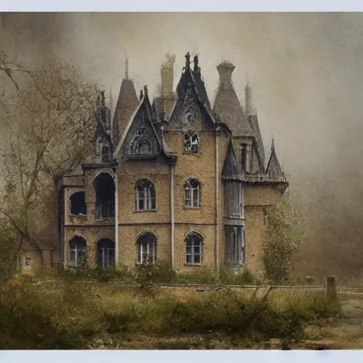 Image similar to (((((((Gothic revival castle gatehouse))))))) . muted colors. by Jean-Baptiste Monge !!!!!!!!!!!!!!!!!!!!!!!!!!!!!!!!!!!!!!!! ((((((((((((((((((watercolor sketch))))))))))))))))))