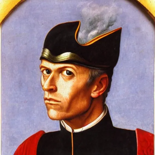 Prompt: portrait of miles vorkosigan, late renaissance style, in uniform