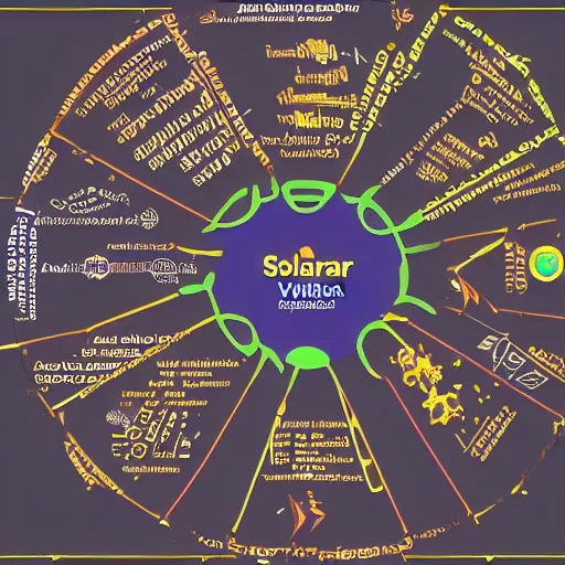 Image similar to solarpunk civilization abundance + artificial intelligence + entrepreneurship