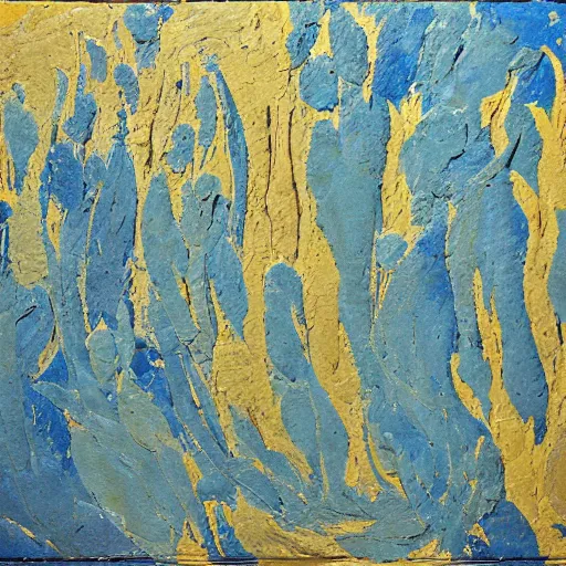 Image similar to oil paint impasto reliefs, an artwork by charles w. bartlett