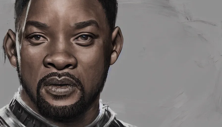 Image similar to will smith is black panther, hyperdetailed, artstation, cgsociety, 8 k