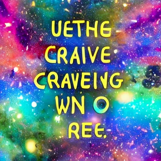 Prompt: universe that is creating another universe, have fun, go crazy, let’s party
