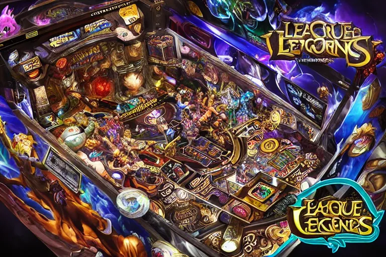Prompt: Shadowverse, League of Legends, Mobile Legends, Maplestory, full view of a pinball machine, cosmic horror theme, intricate, detailed, realistic, 8k photo, golden Chinese text, holistic medicine advertisement, biopunk toys Made in China, slots casino mobile game emo demonic horrorcore Japanese yokai jester dollz