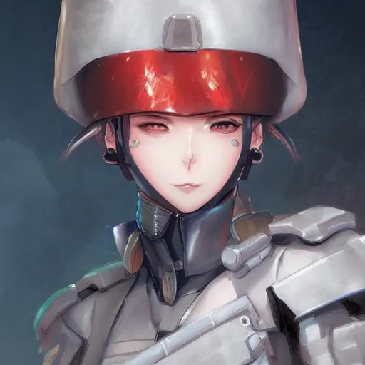 Image similar to anime portrait of a military super soldier by stanley artgerm lau wlop rossdraws james jean andrei riabovitchev marc _ simonetti and sakimichan tranding on artstation