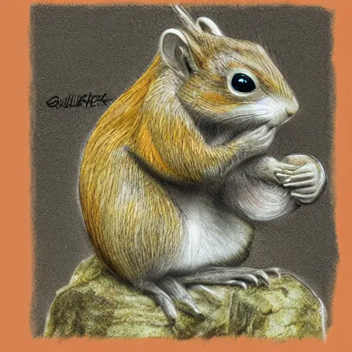 Image similar to detailed photorealistic squirell praying in the style of national geographic